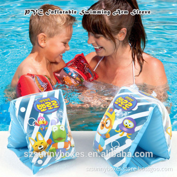 Eco-friendly PVC Kids Colorful Air Inflatable Buoyancy Swimming Ring Floatage Arm Sleeve